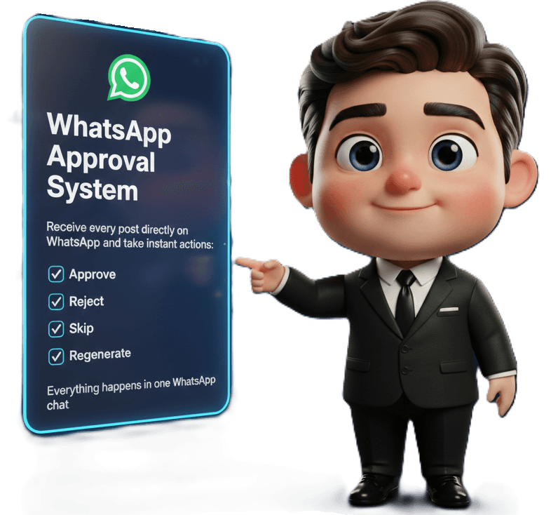 WhatsApp approval flow